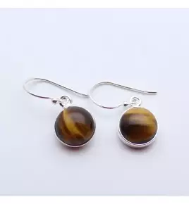 boucles d'oreilles oeil de tigre