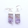 boucles d'oreilles améthyste argent