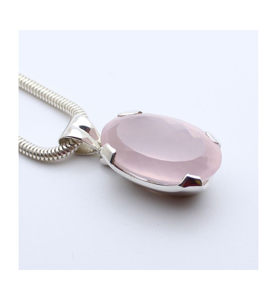 quartz rose pendentif