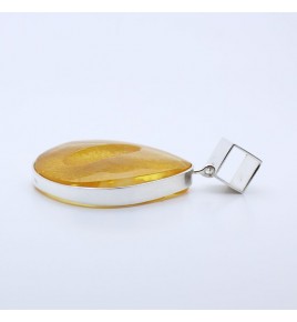 pendentif ambre brut