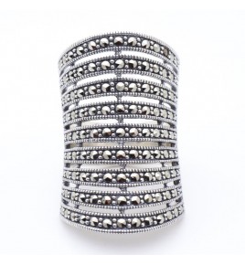 bague argent marcassite