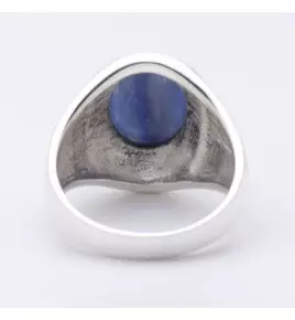 bague argent cyanite