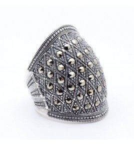 bague argent 925 marcassite