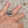 bague argent femme marcassite