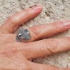 bague argent panthere