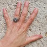 bague panthère argent