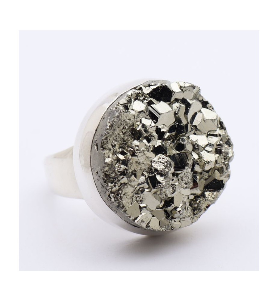 bague pyrite pierre
