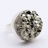 bague pyrite pierre