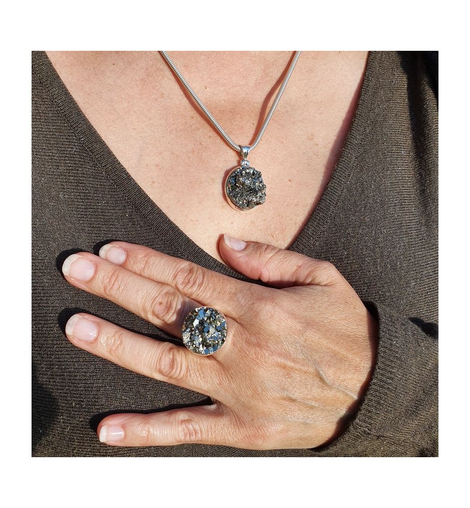pyrite bague