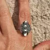 bague nacre noire
