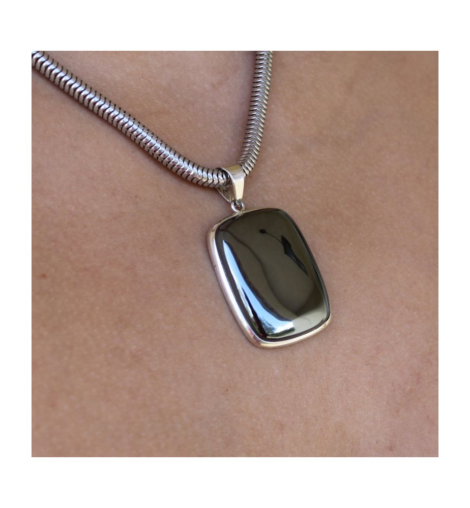 pendentif hematite homme