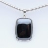 pendentif hematite argent