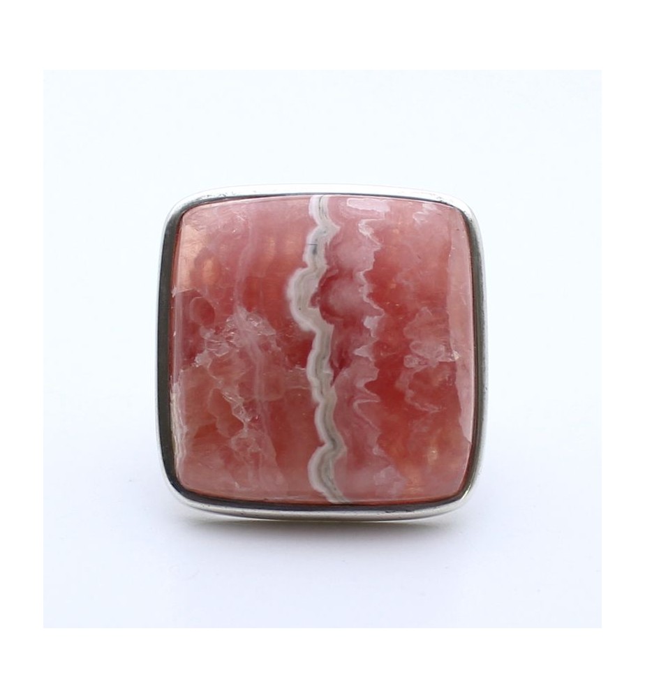 bague rhodochrosite argent