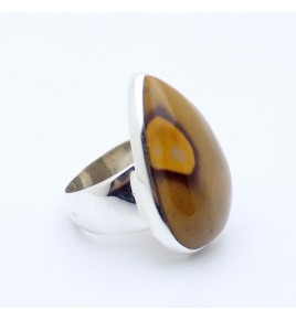bague argent jaspe