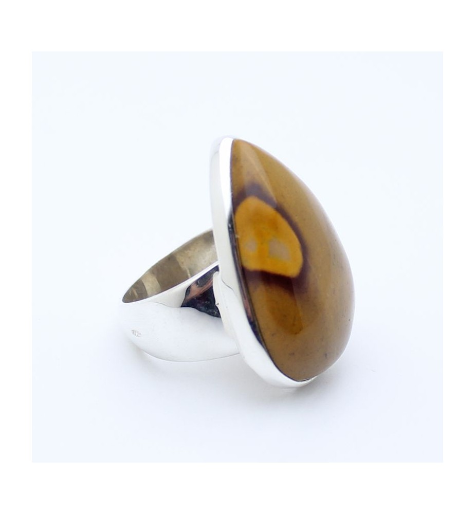 bague argent jaspe
