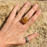 bague argent jaspe