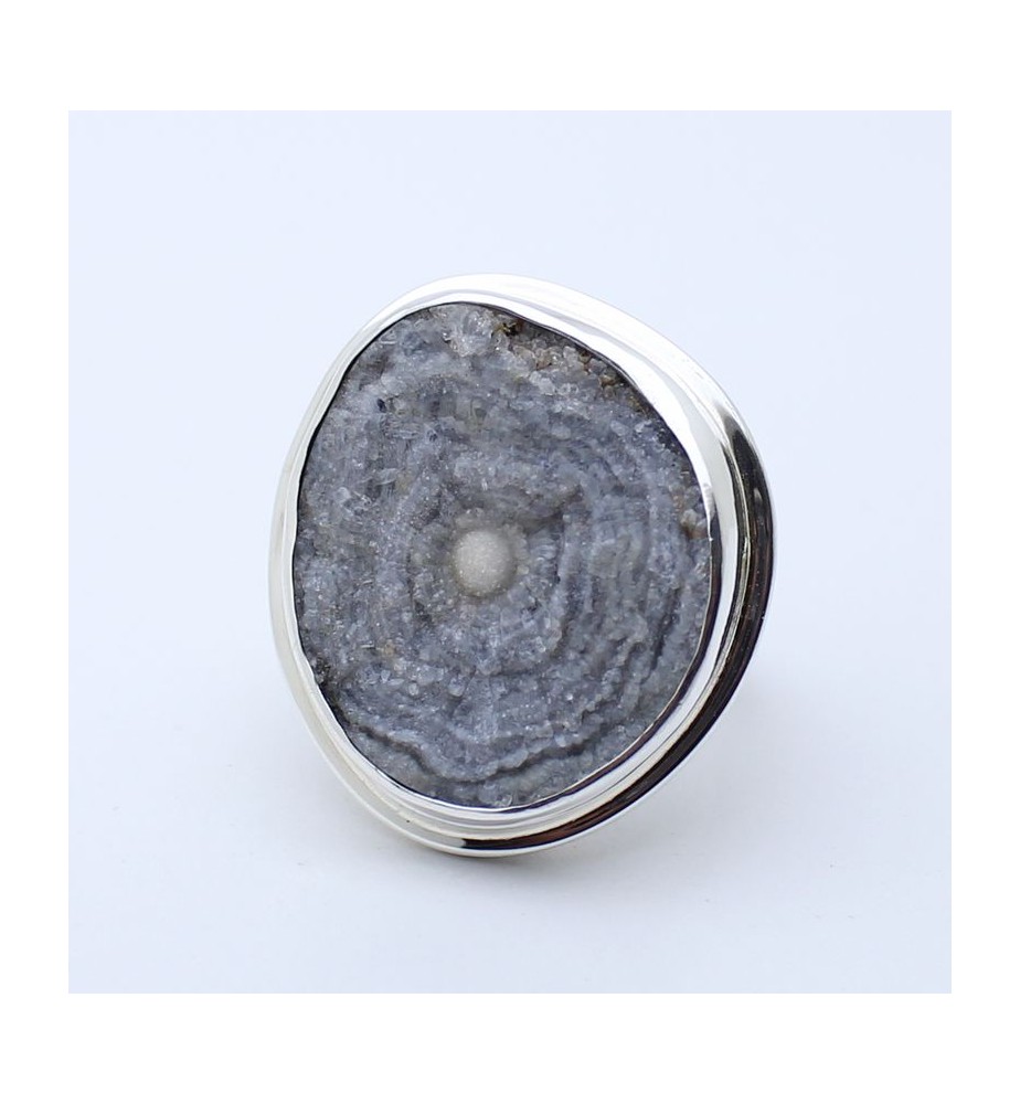 bague avec calcedoine