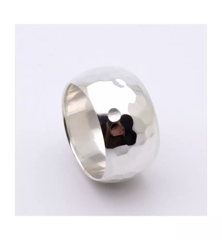 bague anneau argent martelé bague anneau argent martelé