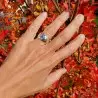 bague argent martelé femme
