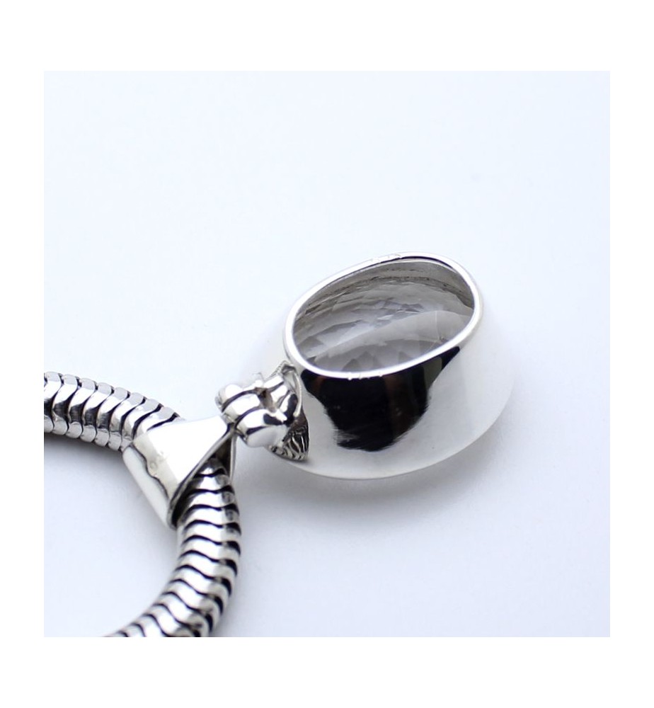 pendentif pierre transparente