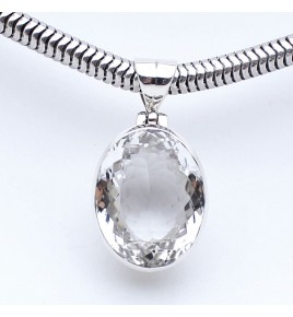 cristal de roche pendentif