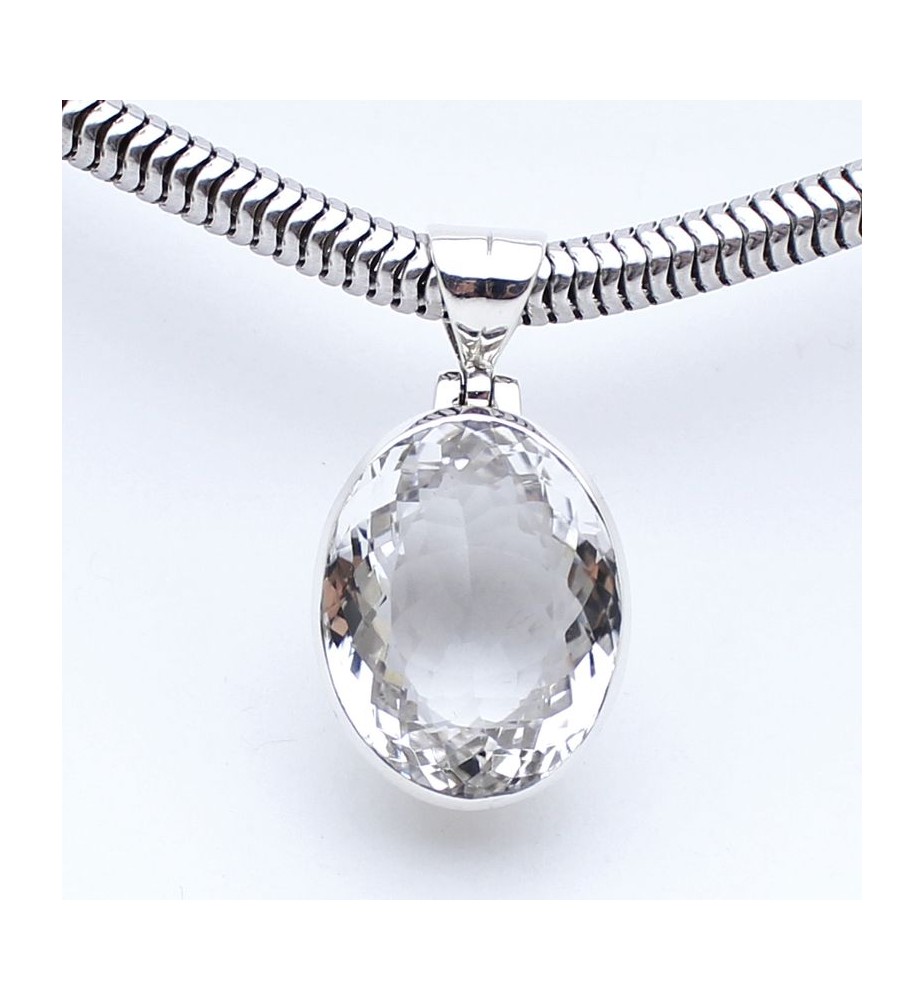 cristal de roche pendentif