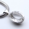 pendentif argent et cristal de roche