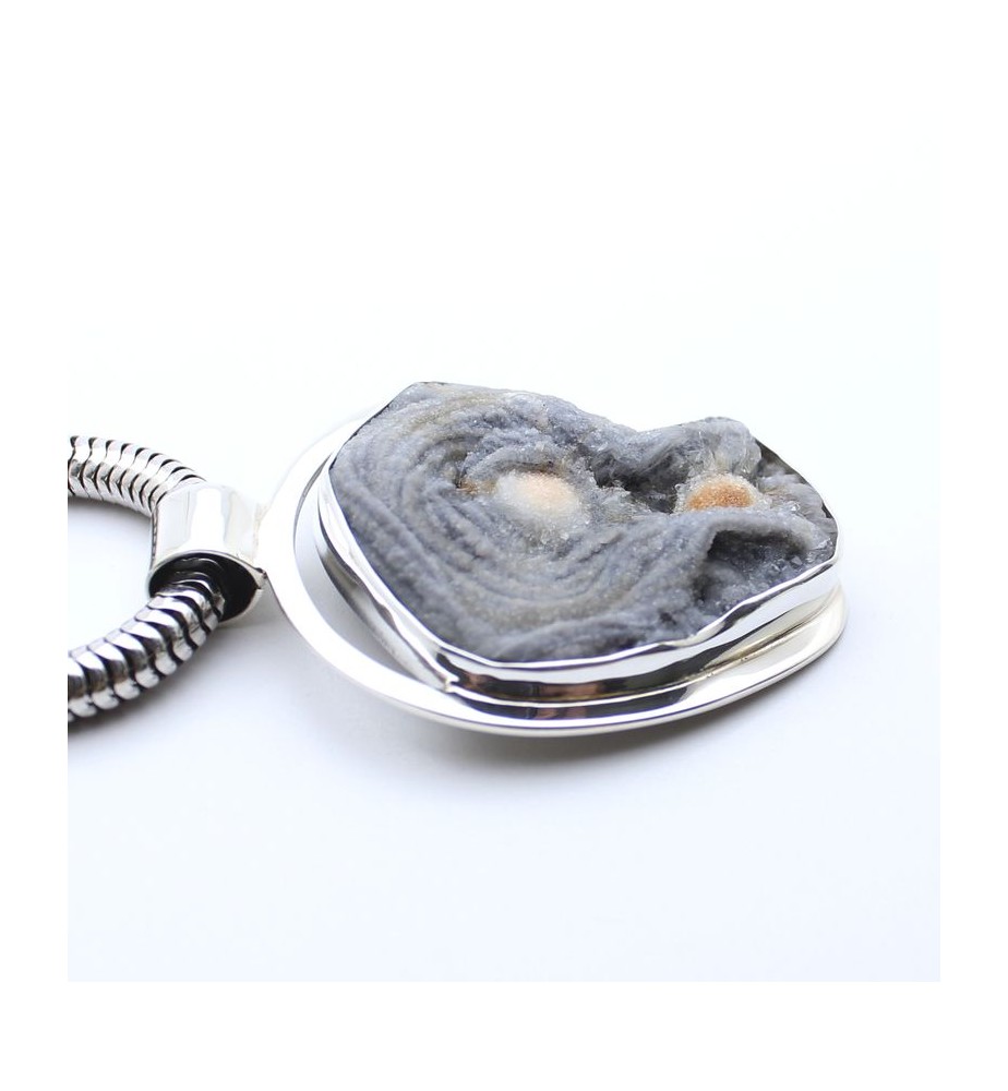 calcédoine bleue brute bijouterie