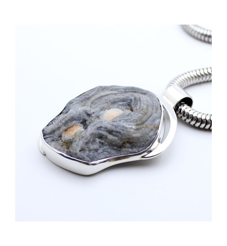 calcedoine bleue brute bijoux