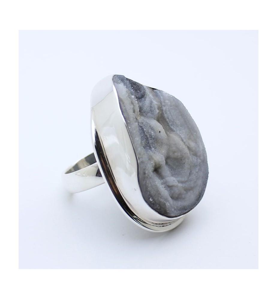 Bague En Argent 925 Avec Calcédoine - Taille 58 - Neuve Avec étiquettes
