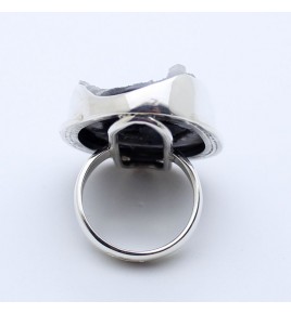 bague calcedoine bleue