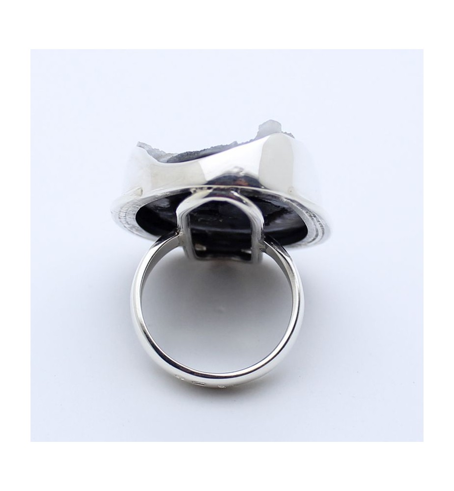 bague calcedoine bleue