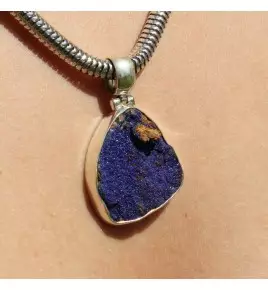 azurite pendentif