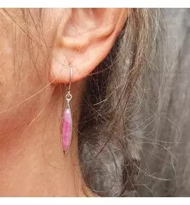 rubis boucle d'oreille