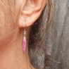 boucles d'oreilles rubis