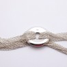 bracelet multi-rangs argent