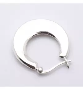 boucles d'oreilles créoles argent