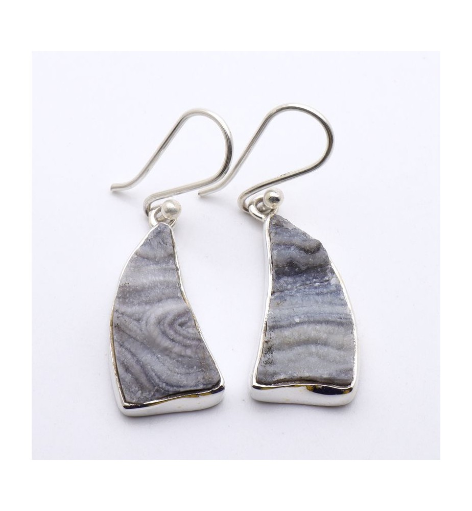 boucles d'oreilles calcedoine