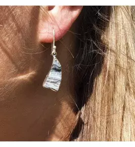 boucles d'oreilles calcedoine