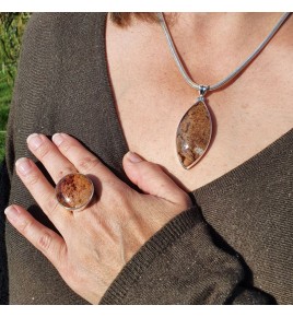 bague lodolite argent femme