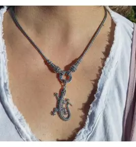 bijoux pendentif gecko