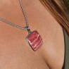 pendentif rhodochrosite