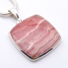 pendentif argent rhodochrosite