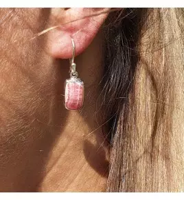 rhodochrosite boucles d'oreille