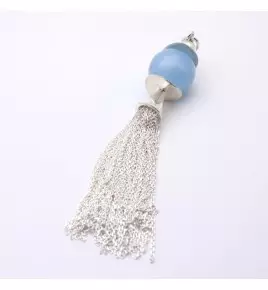 pendentif aigue-marine argent