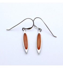 boucles d'oreilles cornaline