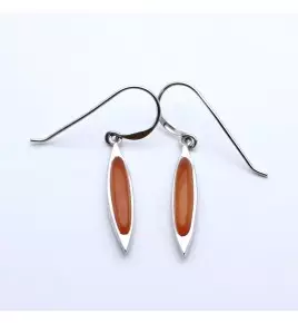 boucles d'oreilles cornaline