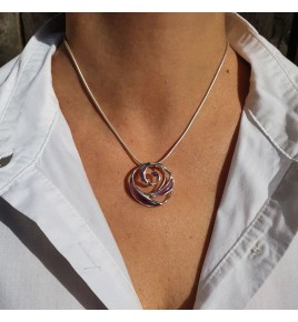 pendentif améthyste spirale