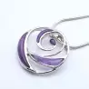 pendentif argent amethyste