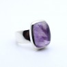 bague améthyste moderne